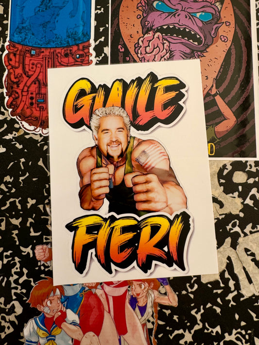 Guile Fieri Sticker